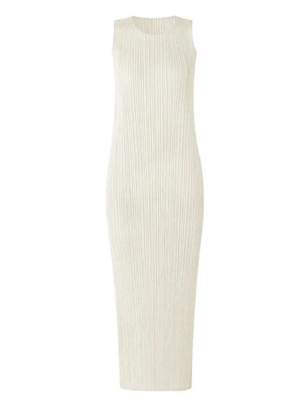 Miyake Plissee Frauen Kleid Sommer Ärmellose Lange Klassische Koreanische Mode Lässig Elegante Weibliche Lce Wasser Blau Strand Kleid TP5045 — image 18