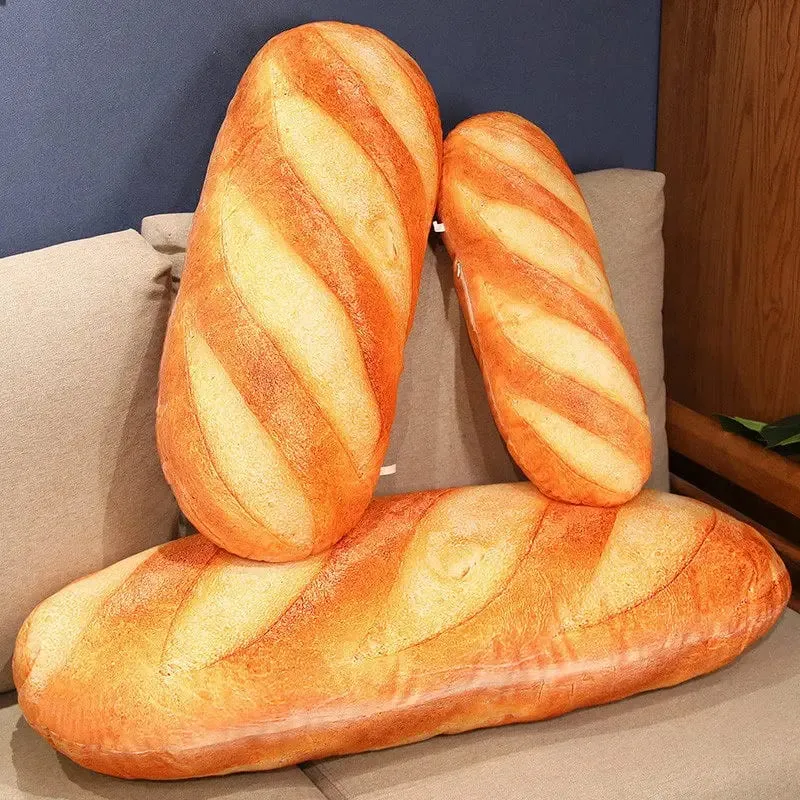 20-50CM Giant Bread Plush Long Pillow Toy Soft Funny Simulation Food Toy Creative Cushion Birthday Present Christmas Gift