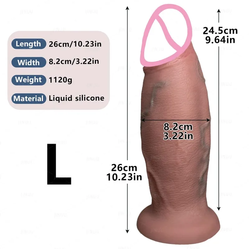 דילדו ענק ריאליסטי פנטזיה ארוך פין גדול זין כוס יניקה דילדו לנשים ענק דילדו אנאלי צעצועי מין לנשים גברים הומואים — image 6