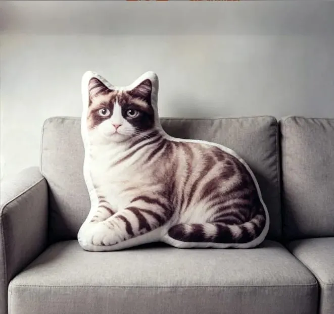 3D printed simulation dog pillow funny pet shaped pillow living room bedroom soft decoration personalized holiday gift — image 8