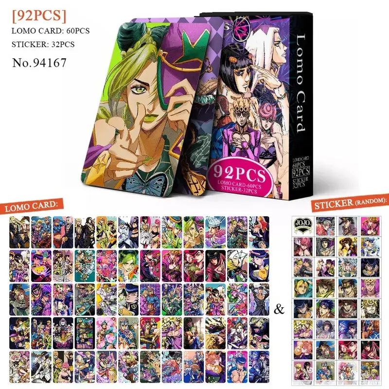 Tarjeta postal de Anime Attack on Titan‌ Lomo, juguete Haikyuu boticario diarios Honkai Star Rail, tarjetas de colección con pegatinas de regalo