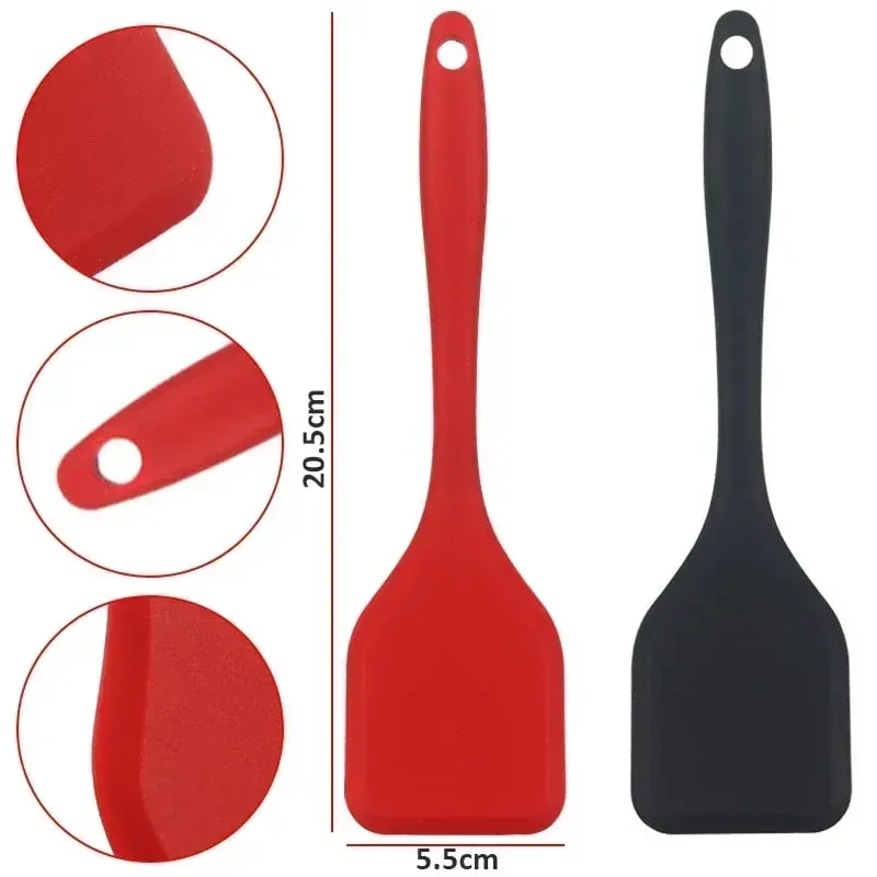 Silicone Cooking Leakage Spatula Dense Shovel Fried FishOmelette Shovel Non-stick Spatula Mga Tool sa Pagluluto sa Kusina — image 6