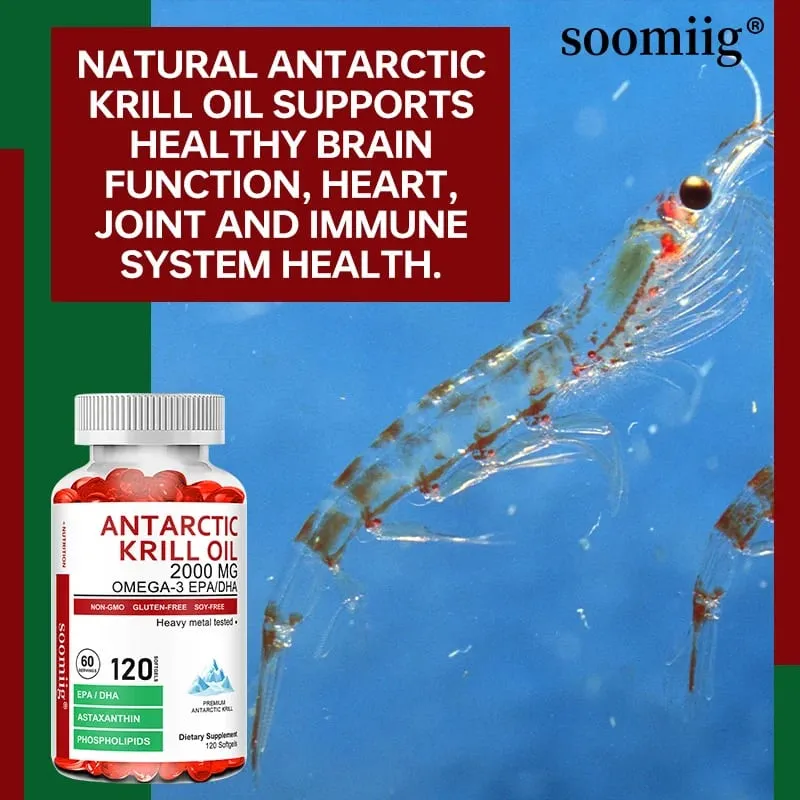 Antarctische krilloliecapsules 2000 mg Omega-3 EPA & DHA met astaxanthinesupplement afkomstig van rode krill Maximale sterkte — image 3