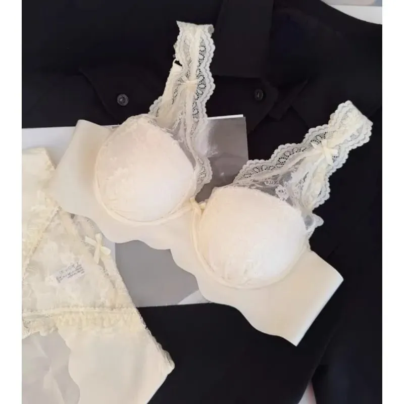 Set Bra Push Up Tanpa Wayar Wanita Dada Kecil Pakaian Dalam Seksi Bralette Selesa Set Seluar Dalam Ideal untuk Lapisan & Dipakai Setiap Hari — image 1