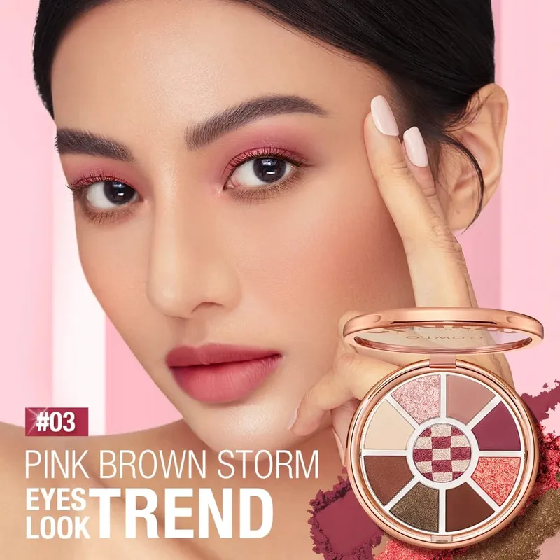 O.TWO.O Juego completo de maquillaje 10 Uds Kit de cosméticos máscara delineador de ojos base BB crema cojín de aire corrector lápiz labial maquillaje para mujeres