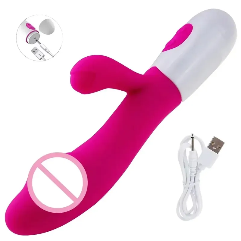 Powerful Rabbit Vibrator Beginner G Spot Nipple Clitoris Stimulation Dual Vibration Vaginal Massager Adult For Women Sex Toys