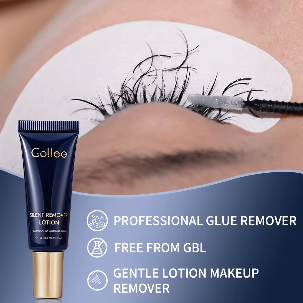 Gollee Eyelash Glue Gentle Fragrance of Flowers 3-6 Minute Unloading Adhesive Professional Remover for Lash Tools Free From GBL — image 2