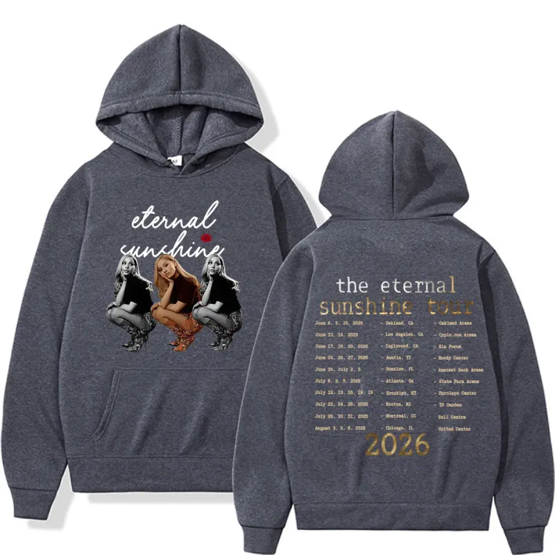 Ariana Grande Eternal Sunshine Tour 2026 Double Sided Print Hoodies Men Women High Quality Fashion Aesthetics Sweatshirts Hoodie — image 4