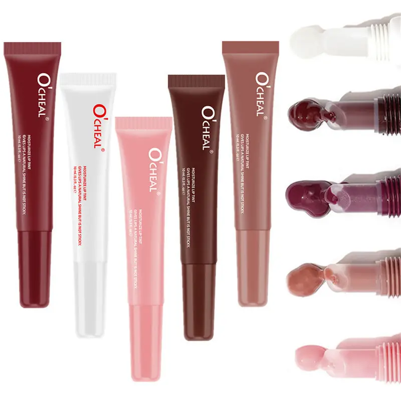 Bálsamo labial hidratante espelho brilho labial baunilha hortelã gelado bolo de café cheiro batom transparente óleo labial maquiagem — image 2