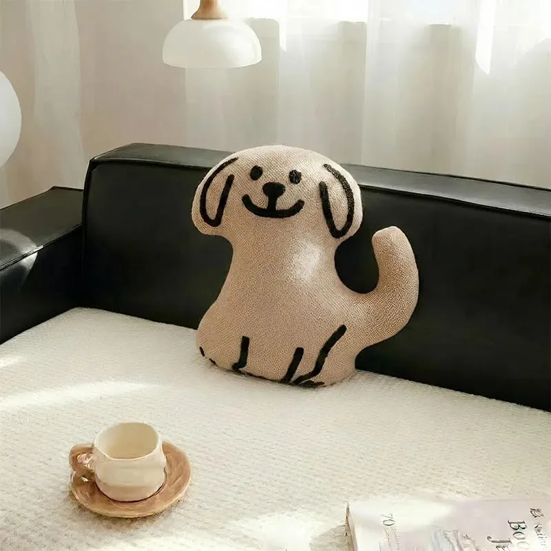Cute Cartoon Stuffed Animal Cushion Cover Nordic Ins Style Plush Pillow Soft Sofa Living Room Decorative Pillow Case Home Decor — image 3
