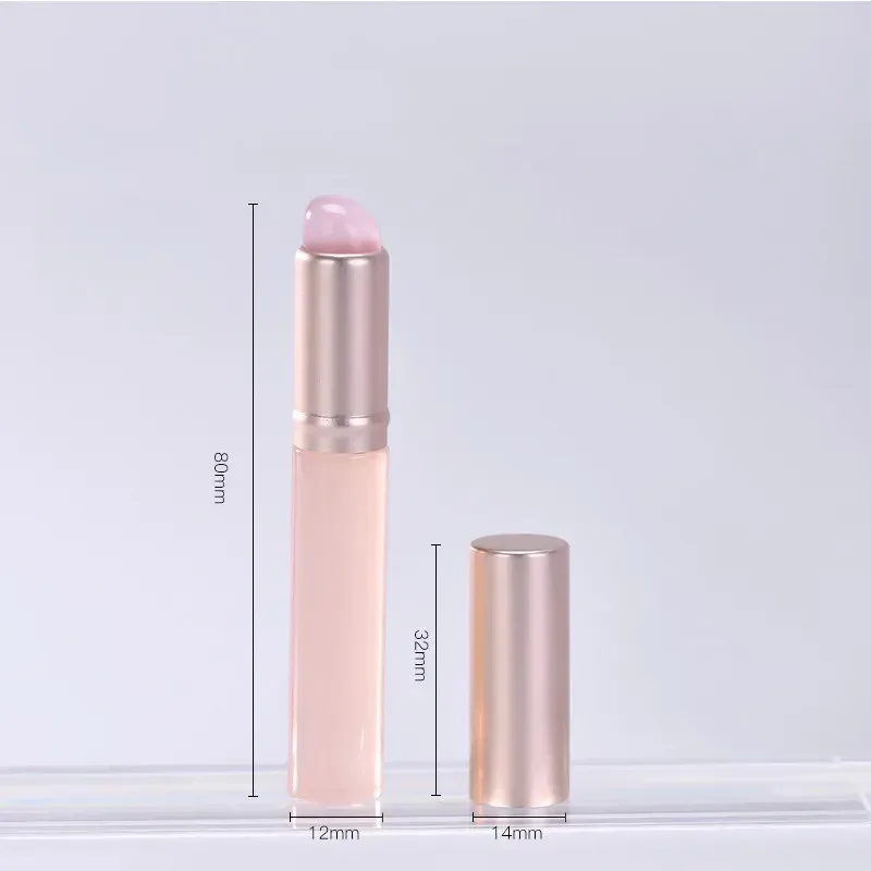 Silikon Läppborste Små runda huvuden Smudge Borstar Dammtät täckt läppborste Multifunktionell läppstift Concealer Makeup Tools