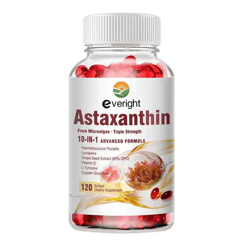 Astaxanthin 24mg – Potent Antioxidant for Skin Eyes & Immune Health – 10-in-1 with Lycopene Grape Seed Vitamin E & Zinc — image 8