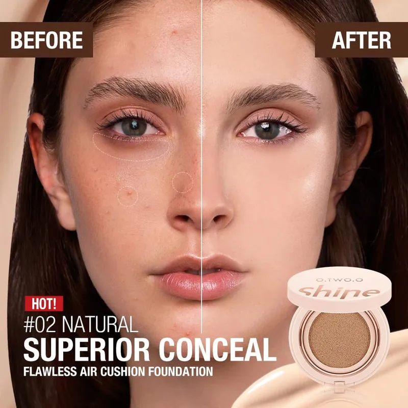 O.TW O.O-Juego completo de maquillaje, máscara resistente al agua, delineador de ojos, base, crema BB, cojín de aire, corrector, lápiz labial, primera capa facial, conjunto de cosméticos