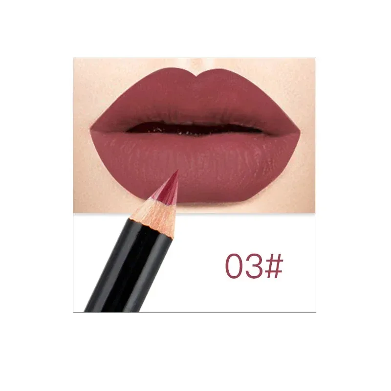 12 Colors Brand Lip Pencils Matte Lipliner Pencil Waterproof Makeup Lips 2020 Matte Lipstick Lip Liner Pen Smooth Nude Cosmetics — image 16