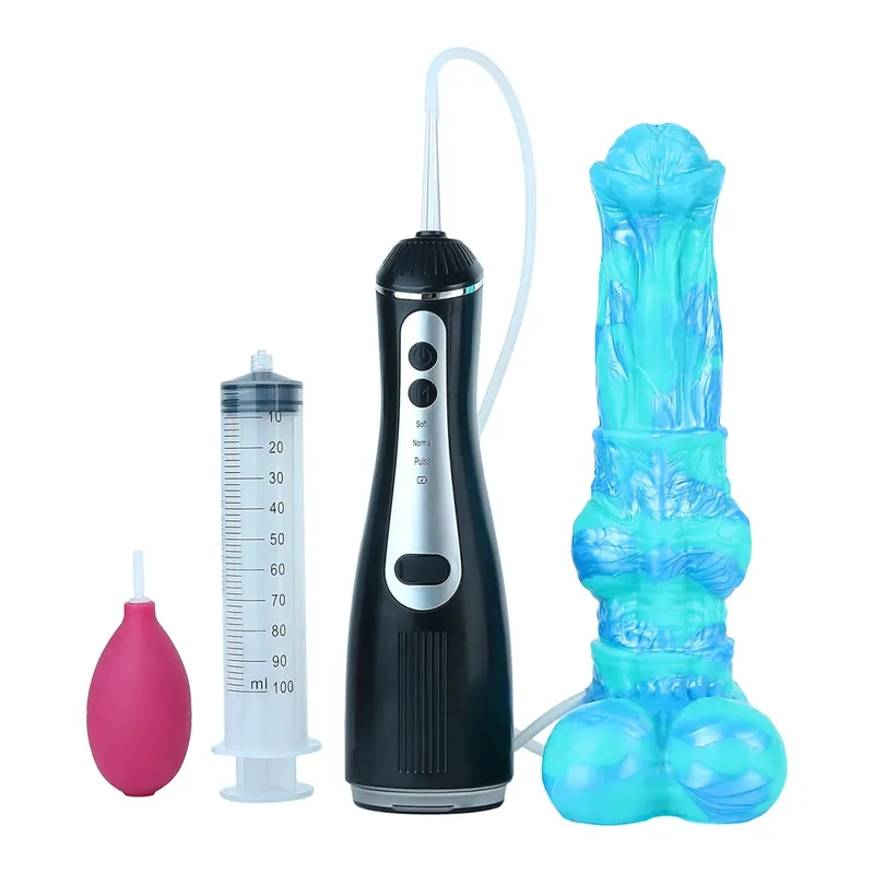 Silicone Electric Squirting Fantasy Dildos with Suction Cup Prostate Massager Ejaculating Penis Sex Toys For Women Men