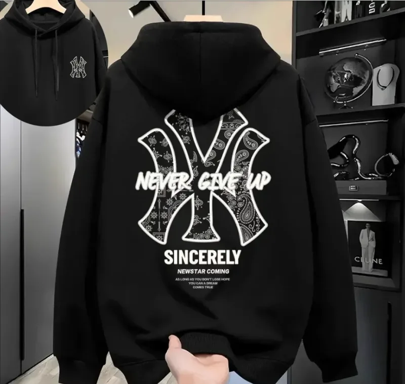 2026 Couple Collection - New Men's Hoodie for Autumn_Winter - American Retro Style — image 1
