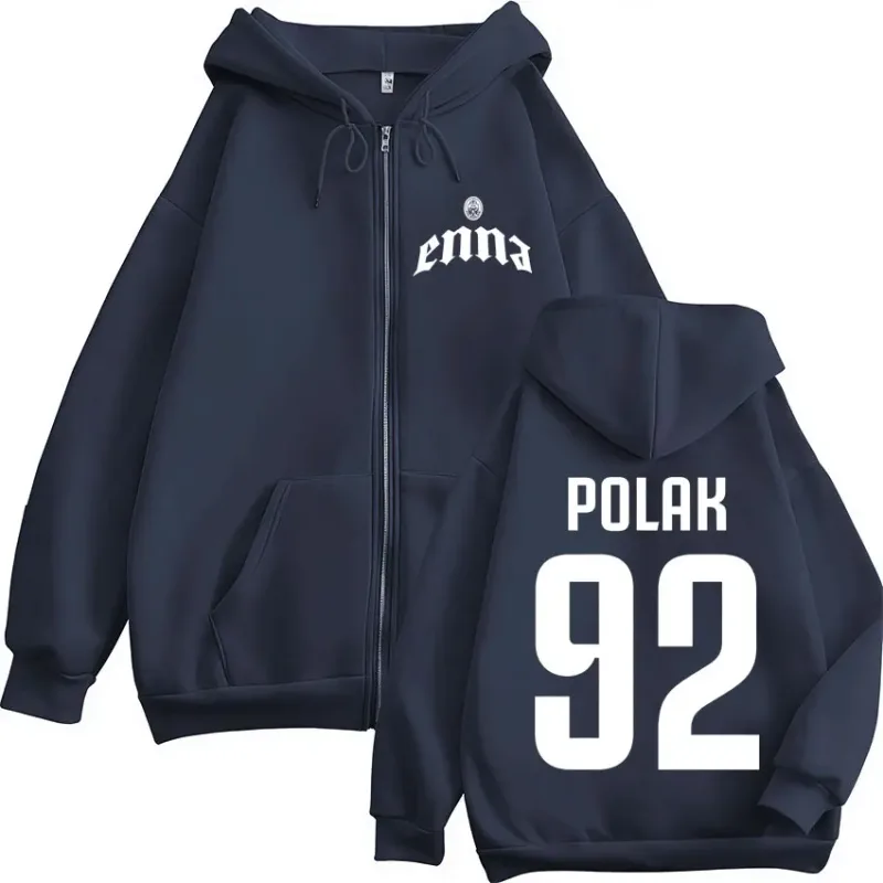 Rapper PLK Enna 2026 Tour Merch Zipper Hoodies Men's Women Clothing Fashion Zip Up Hooded Sweatshirts Jacket Coats Streetwear — image 4