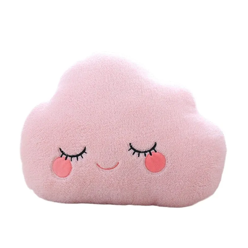 Fantastic Star Cloud Moon Rainbow Plush Pillow Stuffed Sky Natural Cushion Yellow Pink Blue Shy Emotion Plushie Decoration Gift