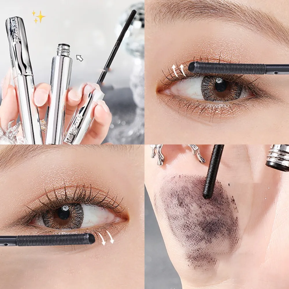 Steel Tube Mascara-Special Spiral Brush Waterproof LongLasting Silk Fiber Mascara keep Each Eyelash Curled for aLong Time Makeup — image 4