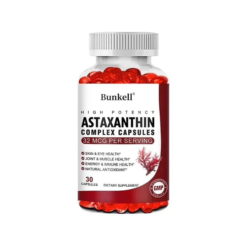 Kapsle s komplexem astaxanthinu – s antioxidantem z rybího oleje podporuje zrak, zrak, svaly, klouby a imunitu — image 8