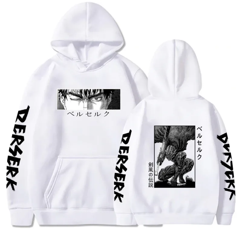 Berserk Rits Hoodies Mannen Vrouwen Lange Mouw Sweatshirt Fleece Oversized Jassen Grappige Berserk Japanse Anime Streetwear — image 43