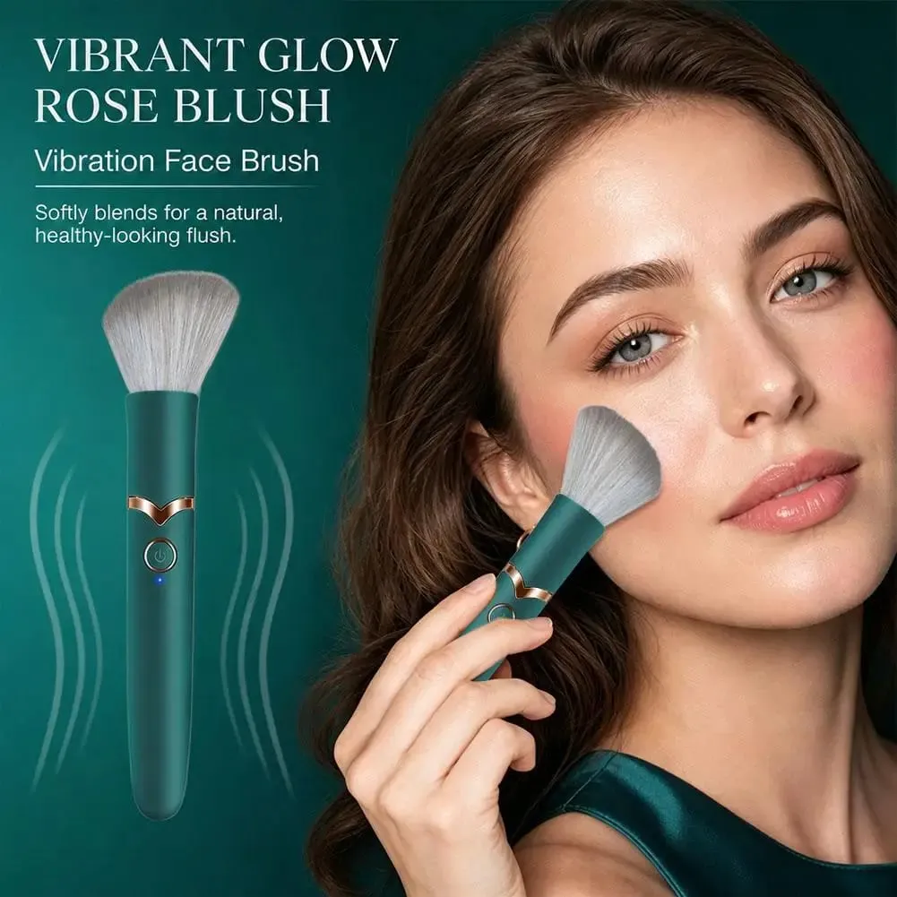 1ks Elektrický podkladový štětec 2 v 1 Vibrační štětec na make-up Multifunkční měkký načechraný přenosný dobíjecí nástroj na líčení detailů — image 4