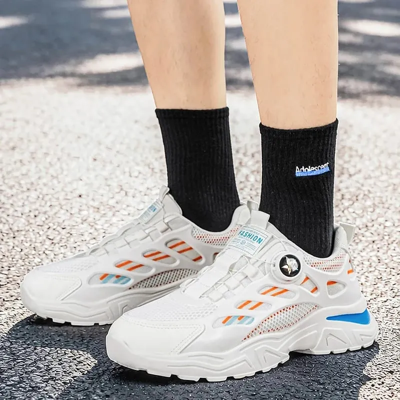 Men's Summer Breathable Sneakers Versatile Dad Shoes Casual Footwear New Student 2026 Rotate the Button — image 2