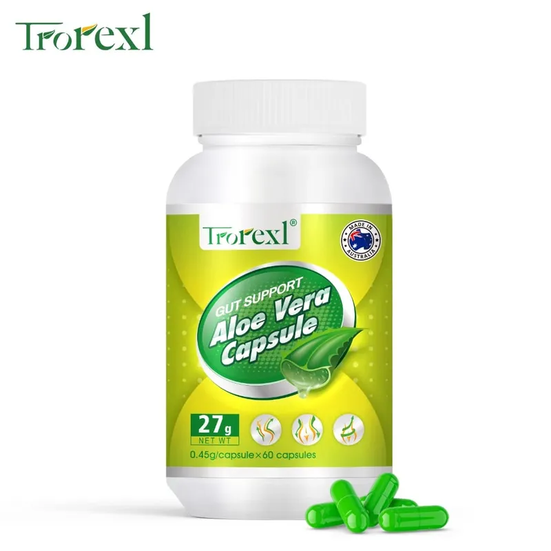 Produkty na hubnutí pro muže a ženy Aloe Vera Veganské kapsle na snížení chuti k jídlu — image 8