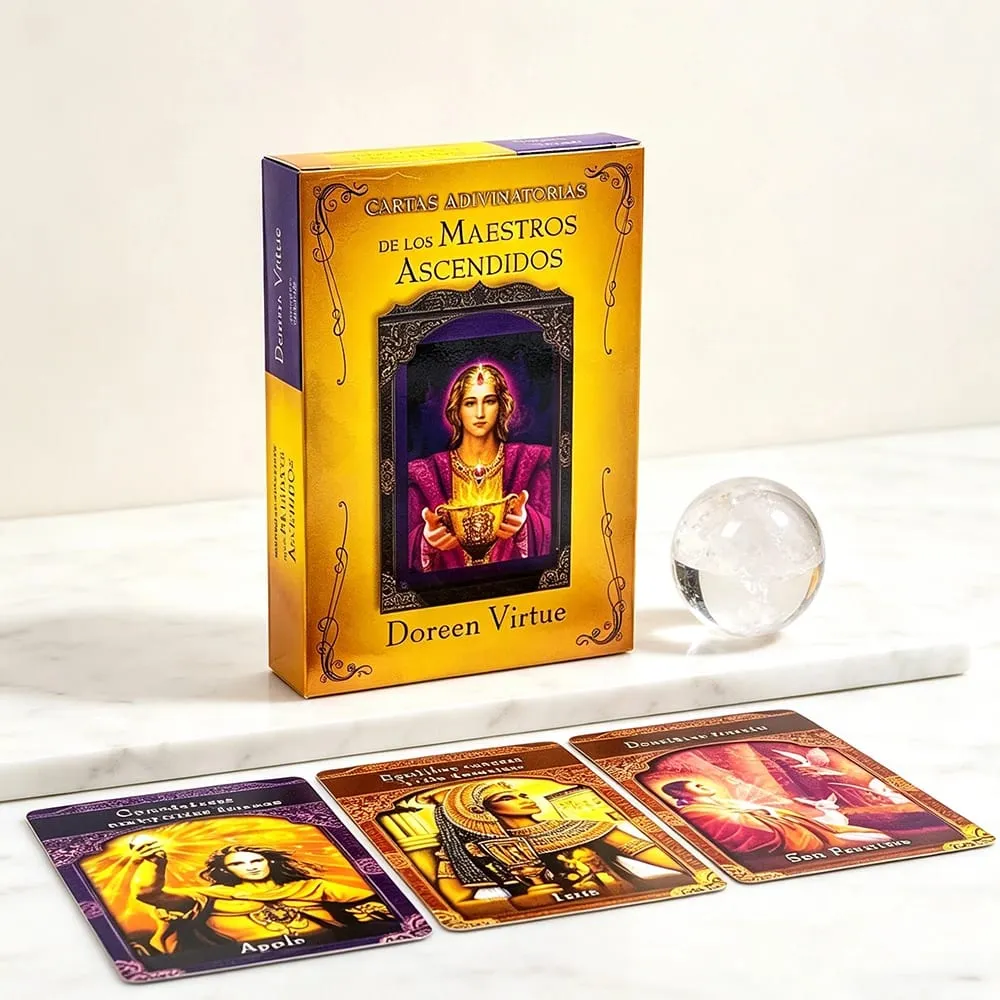 Adivinatorias De Los Maestros Ascendidos Oracle Cards 44 Cards Spanish Version Fate Divination Board Game Cards Game — image 2