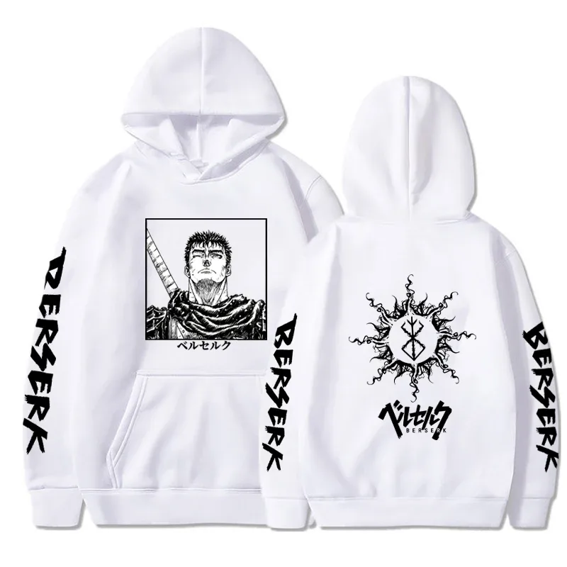 Berserk Rits Hoodies Mannen Vrouwen Lange Mouw Sweatshirt Fleece Oversized Jassen Grappige Berserk Japanse Anime Streetwear — image 38