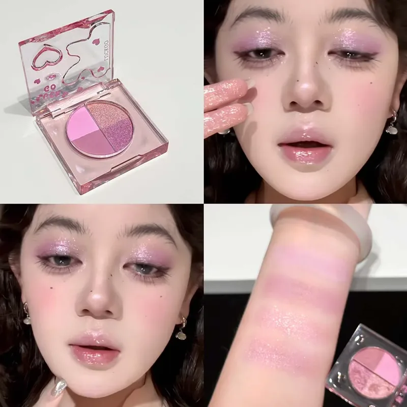 Fire-farvet Diamond Glitter Øjenskygge Palette Mini Pink Orange Mat Shimmer Øjenskygge Øjenpigmenter Highlighter Makeup Kosmetik — image 9