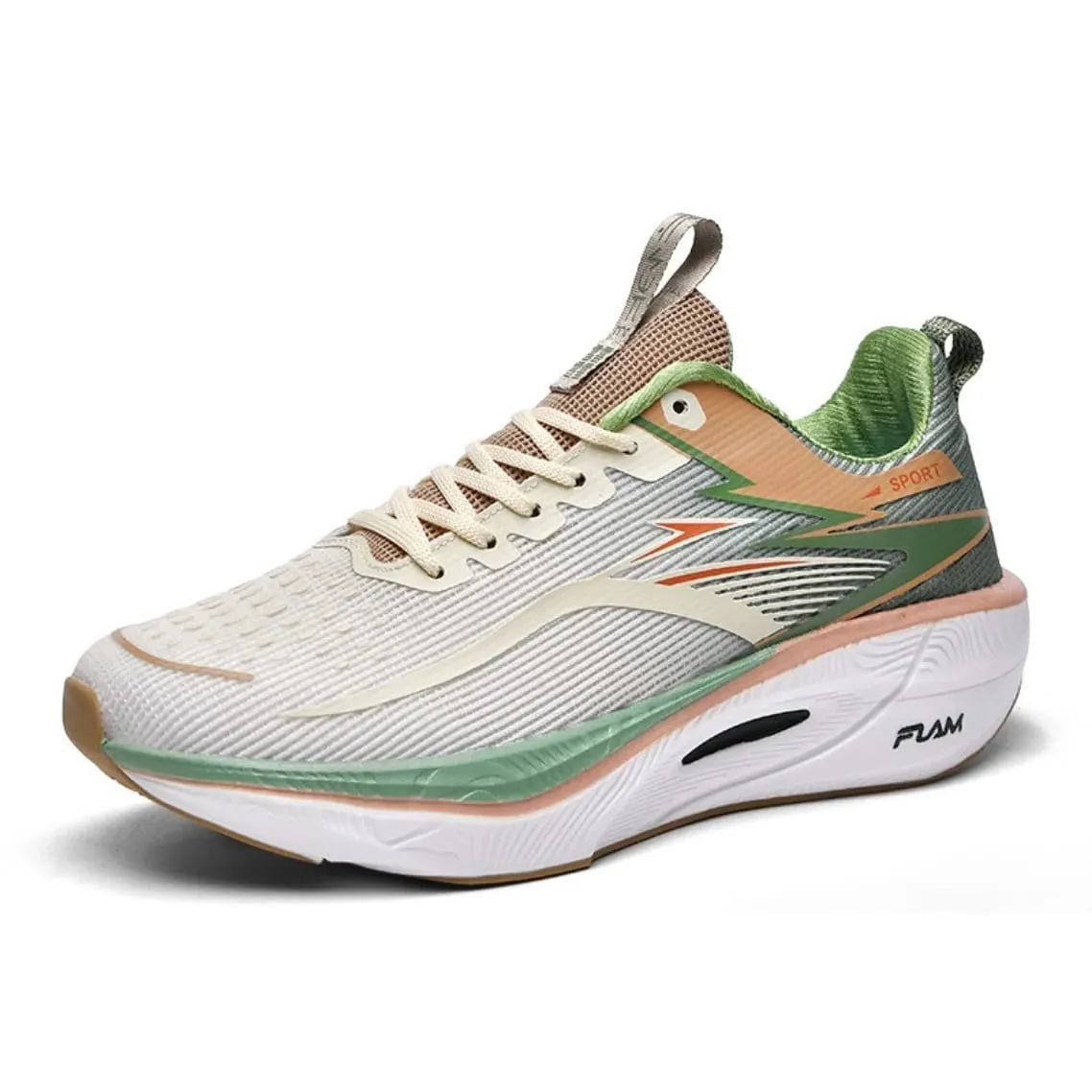 Men Running Shoes Carbon Plate Cushioned Anti Slip Breathable Mesh Athletic Sneakers for Women Marathon Training Tennis Sports — image 4