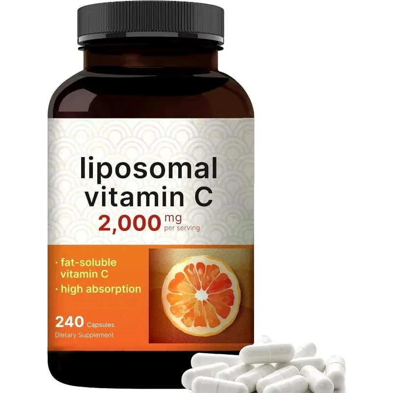 리포솜 비타민 C 2000mg 고흡수성 지용성 240캡슐 60회분 비GMO 글루텐 프리