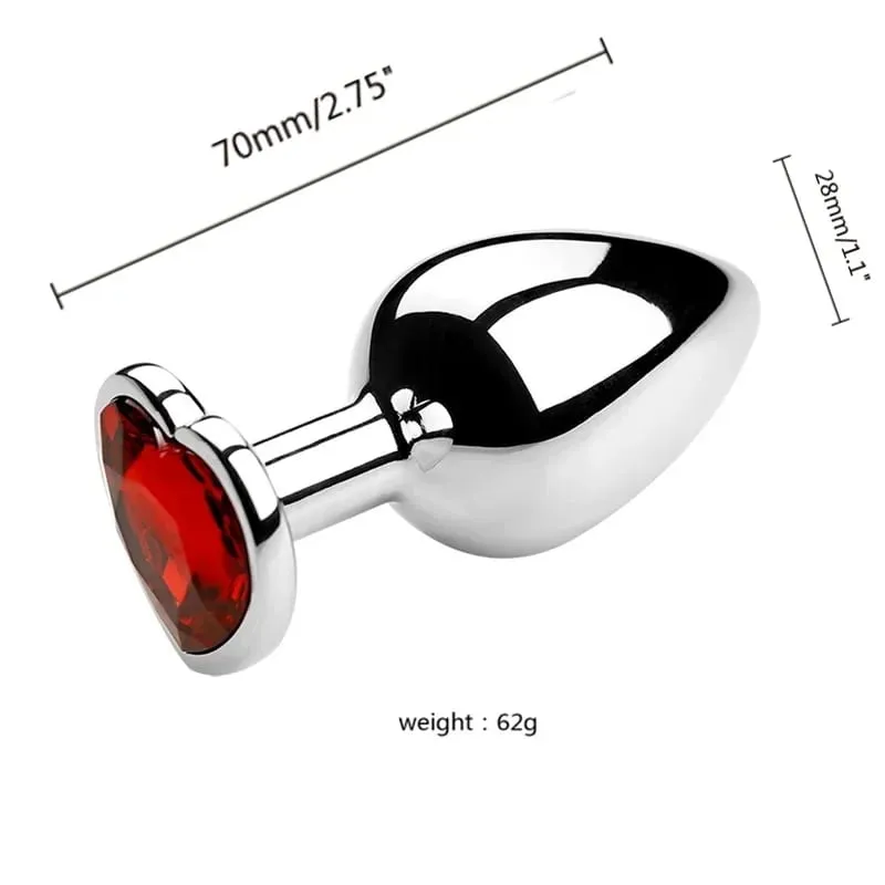 S/M/L Metal Anal Plug Butt Plug Sex Toy Butt Toy for Women Men Couples Gay Adult Game Masturbation Anal Diamond Sex Shop — image 11