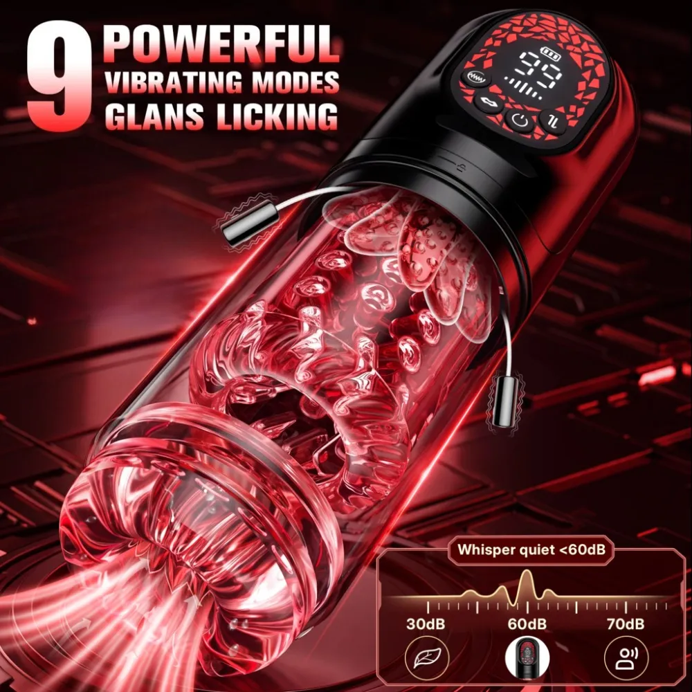 Telescopic Rotation Masturbator Cup Sucking Penis Pump Pocket Pussy Blowjob Sex Toys Stroker Piston Automatic Mastubator for Men — image 2