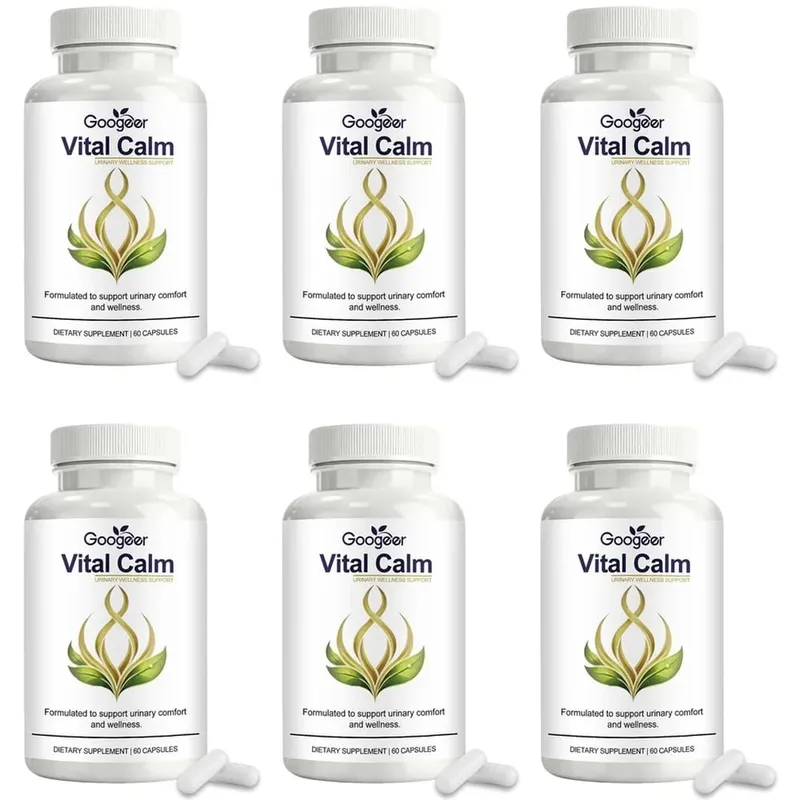 كبسولات Googeer Vital Calm لدعم الصحة البولية للبالغين والراحة مع مستخلص المغنيسيوم والتوت البري، 60 كبسولة — image 8