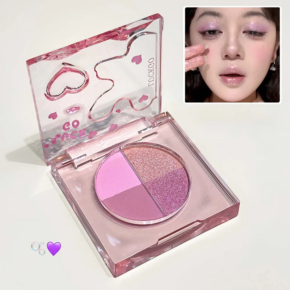 Fire-farvet Diamond Glitter Øjenskygge Palette Mini Pink Orange Mat Shimmer Øjenskygge Øjenpigmenter Highlighter Makeup Kosmetik — image 6
