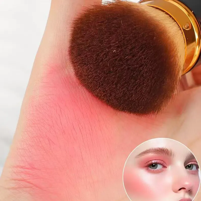 Set Kuas Rias Portabel Bepergian dengan Tas Penyimpanan Kuas Foundation Blush Kuas Kosmetik untuk Perlengkapan Kecantikan Dalam Perjalanan — image 5