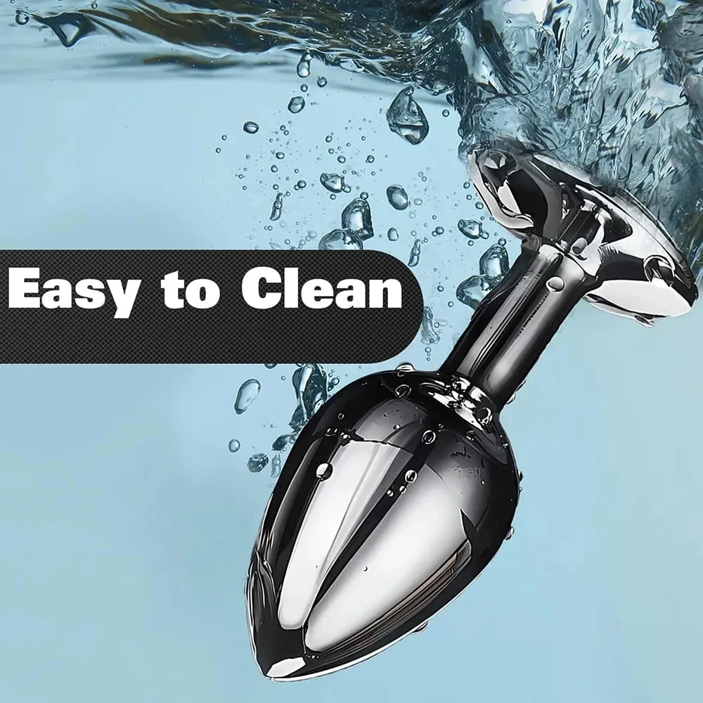 S/M/L Metal Anal Plug Butt Plug Sex Toy Butt Toy for Women Men Couples Gay Adult Game Masturbation Anal Diamond Sex Shop — image 6