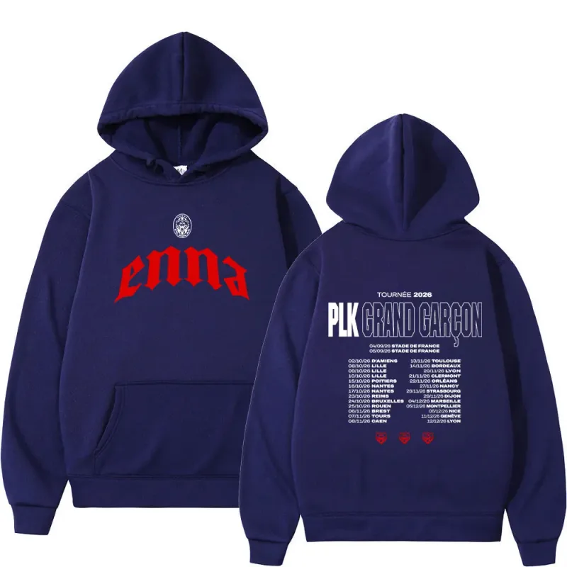 Rapper PLK Grand Garcon 2026 Tour Merch Hoodies Men Women Clothing Fashion Hip Hop Pullovers Long Sleeves Sweatshirts Streetwear