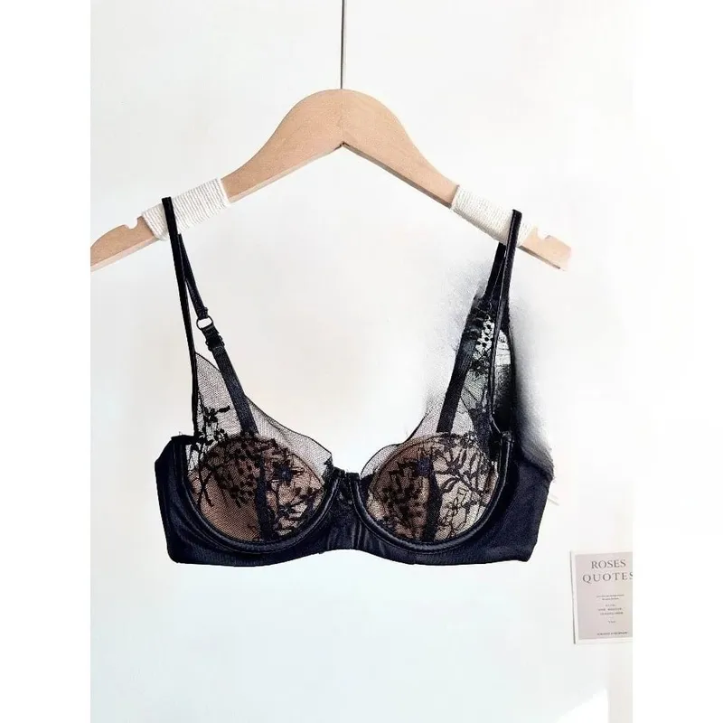 New Women Lace Bra Set Soft Underwire Thin Cup Push‑Up Comfort Intimates Lingerie Kit For Small Bust S-XL Daily Ladies Underwear