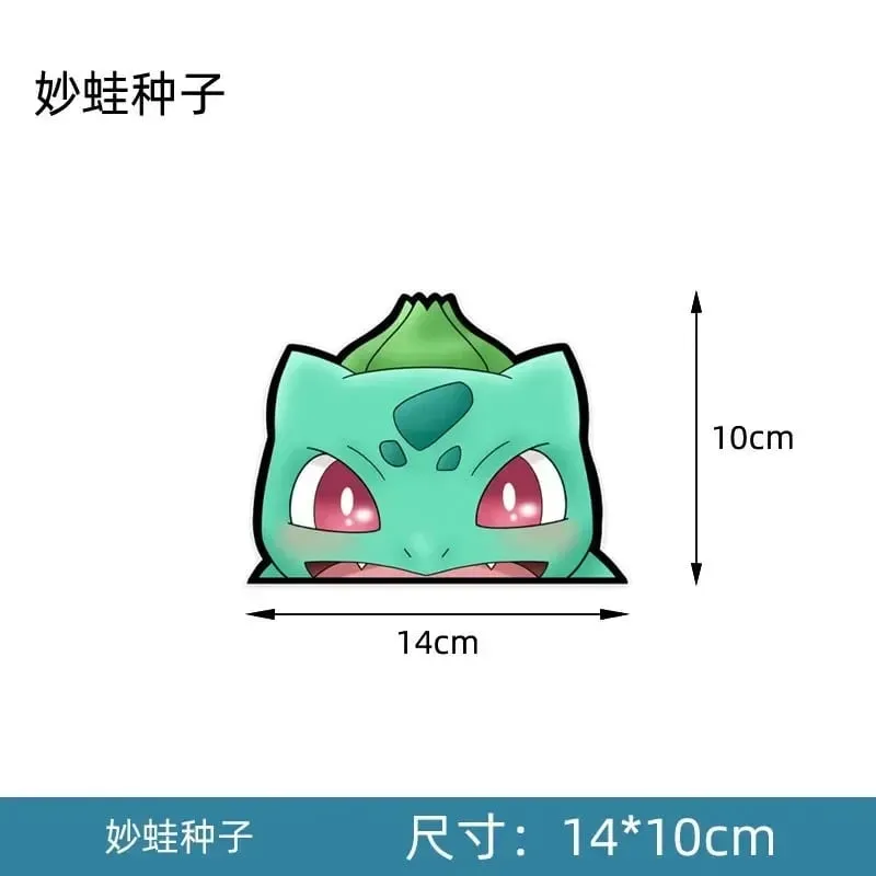 20 stylów Pokemon naklejki samochodowe Anime rysunek Pikachu Gengar Eevee Charmander urocza lalka z kreskówek kreatywna naklejka urodziny prezenty — image 8