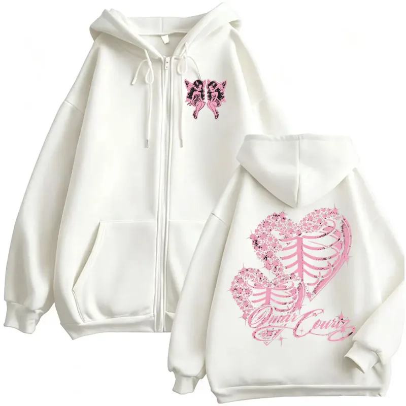 Omar Courtz Por Si Manana No Estoy Tour Zipper Hoodies Coats Men Women Fashion Aesthetic Cardigan Sweatshirts Jackets Streetwear — image 7