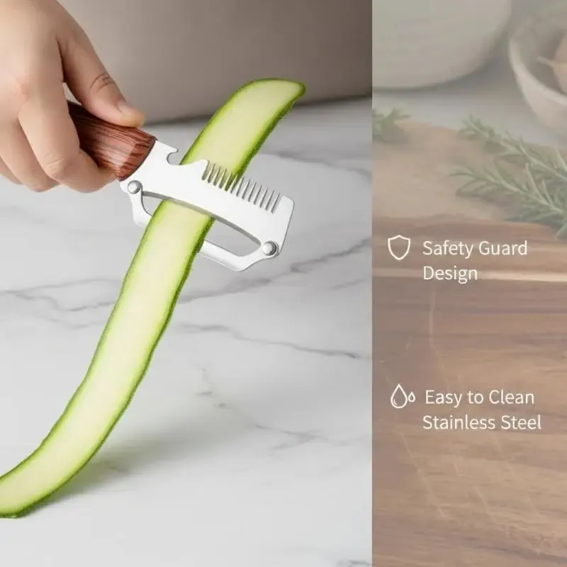 Práctico accesorio de cocina con pelador de verduras 2 en 1 y abridor de botellas 3 en 1, ideal para cocinar de forma rápida y sencilla — image 3