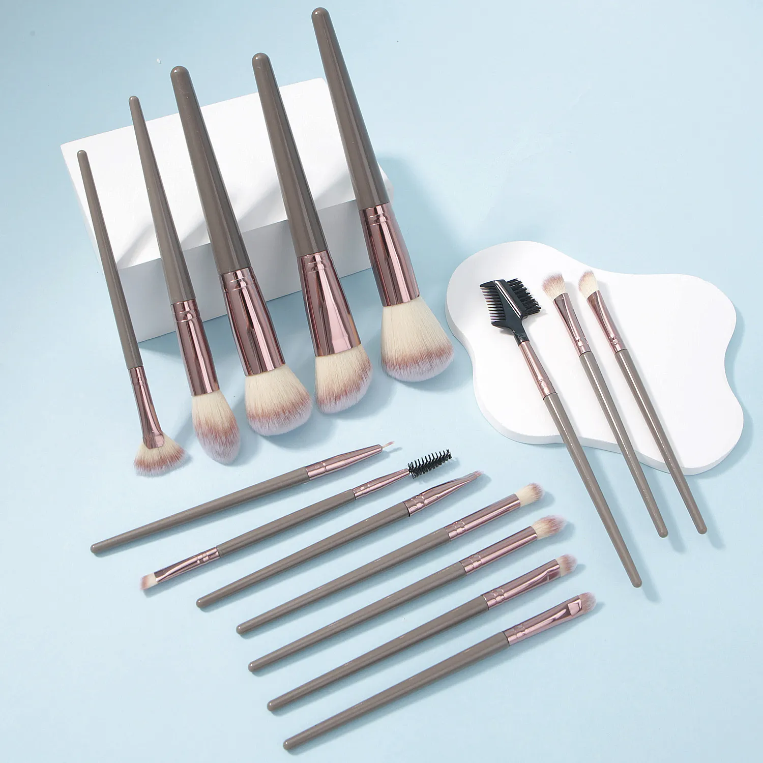20Pcs Makeup Brushes Set Soft Synthetic Fiber Foundation Eyeshadow Blending Blush Powder Contour Beauty Tool — image 7