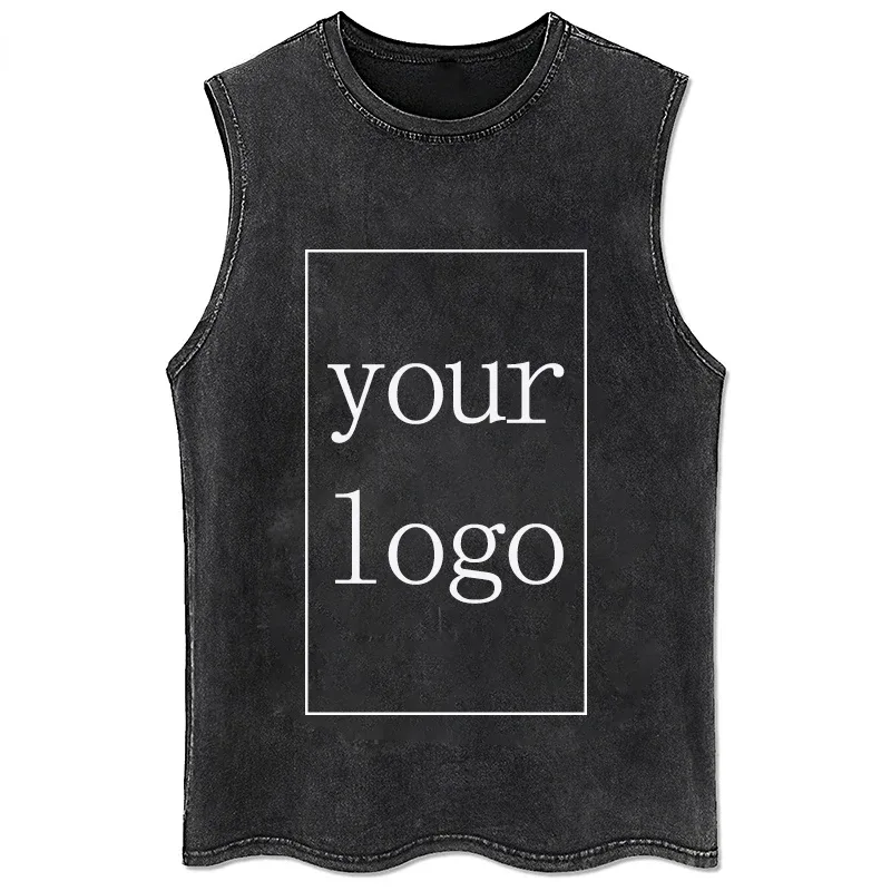 100% Cotton Men's Clothing Vintage Black Acid Wash Hoodies Men Women Oversized Hip Hop Sweatshirts Casual Pullover Y2K Clothes