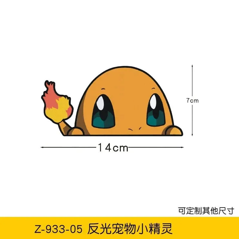 20 stylów Pokemon naklejki samochodowe Anime rysunek Pikachu Gengar Eevee Charmander urocza lalka z kreskówek kreatywna naklejka urodziny prezenty — image 14