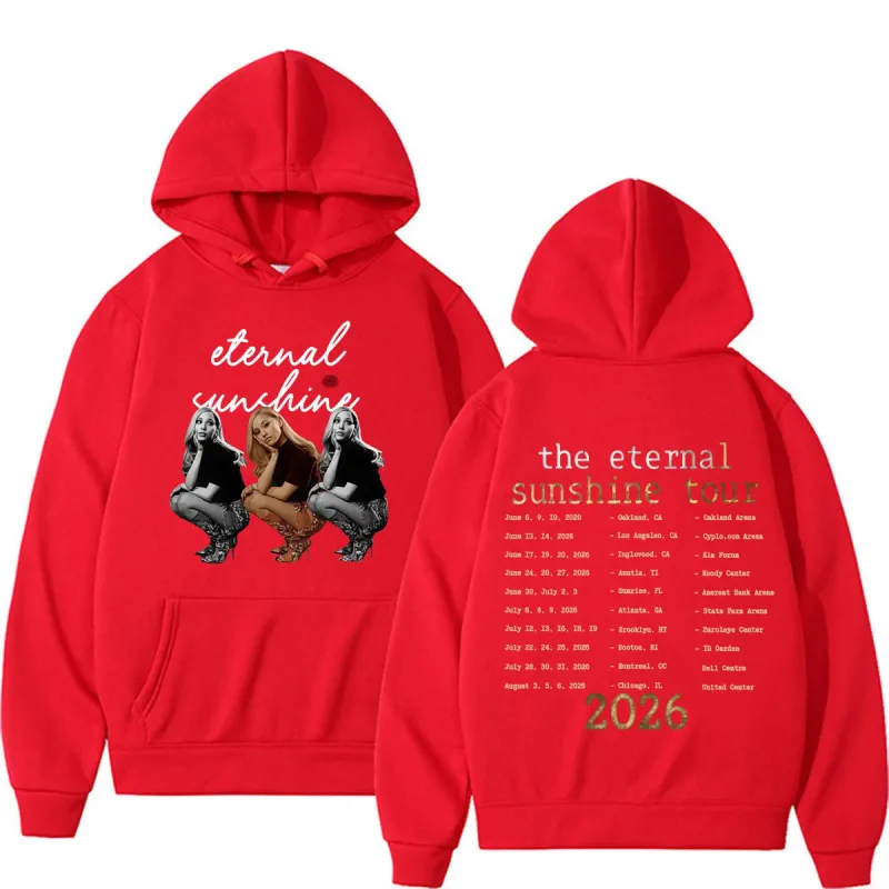 Ariana Grande Eternal Sunshine Tour 2026 Double Sided Print Hoodies Men Women High Quality Fashion Aesthetics Sweatshirts Hoodie — image 9