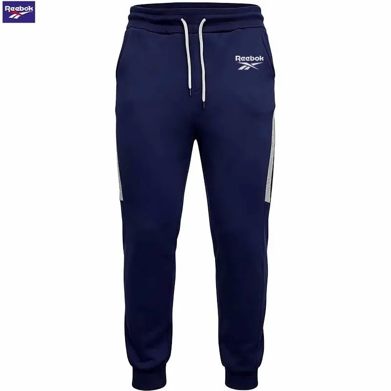 Reebok Men's Fleece Hooded Sweatshirt Set - Long Sleeve Zippered Hooded Sweatshirt - Fashion Striped Loose Jacket - Suitable for — image 7