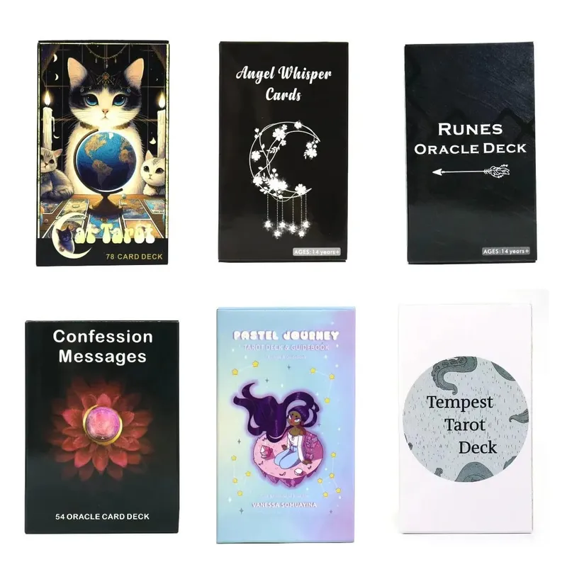800styles Cat Tempest Tarot Cards Runes 